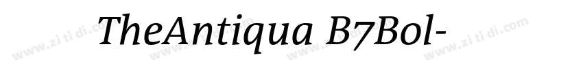 字体名称TheAntiqua B7Bol字体转换 字体名称TheAntiqua B7Bol字体转换